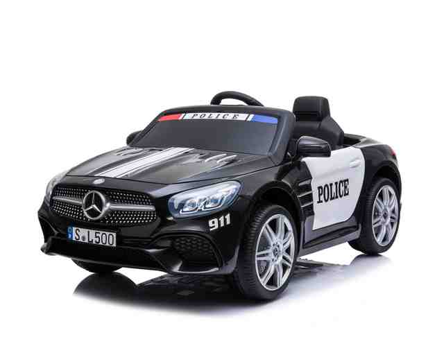 Kikkaboo Акумулаторна кола Licensed Mercedes Benz SL500 Police Black