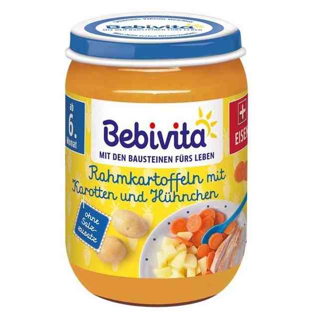 Bebivita Пюре Картофи с моркови и пиле 190 гр.