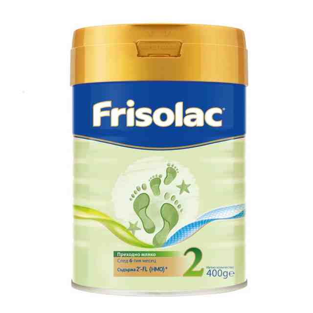 FrieslandCampina FRISOLAC 2 Прeходно мляко на прах от 6 м, 400гр.