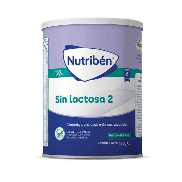 NUTRIBEN SIN LACTOSA 2 Преходно мляко 6-36 месеца, 400 гр.