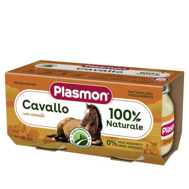 Plasmon Пюре добавка с конско месо 2х80 гр. след 4 месец