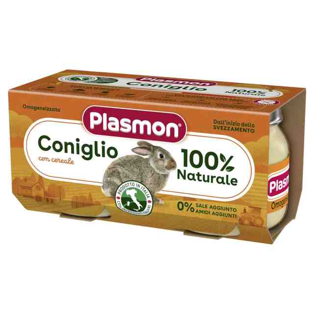 Plasmon Пюре добавка заешко месо 2х80 гр. след 4 месец