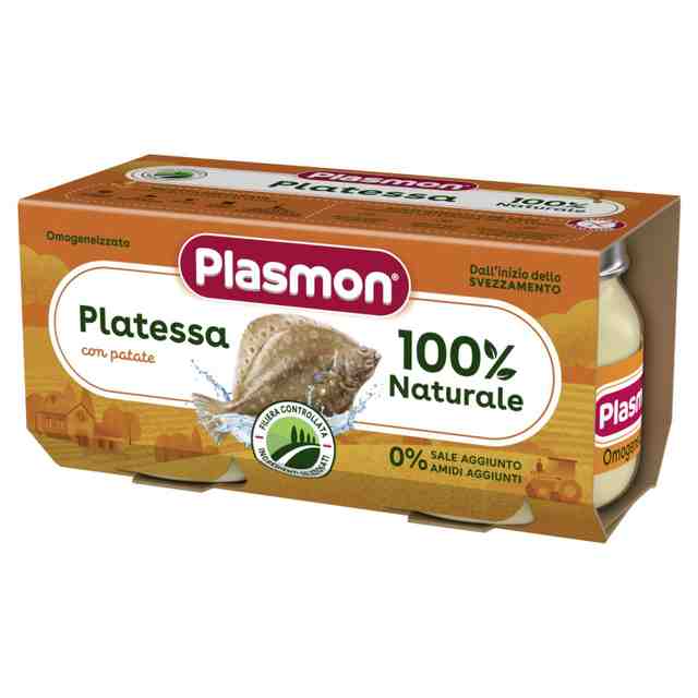 Plasmon Пюре Рибно меню камбала с картофи 2х80 гр. след 6 месец