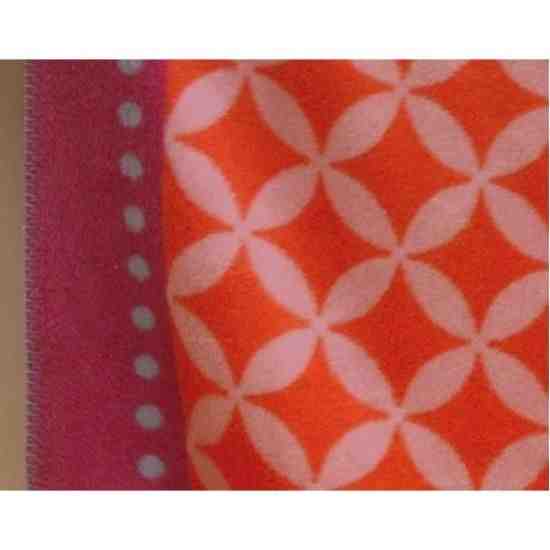David Fussenegger Бебешко одеяло Niki Графични цветя, Розово 75 х 100 см