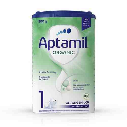 Aptamil Organic 1 Адаптирано мляко за крмачета от 0 до 6м 800 гр.