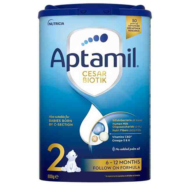 Aptamil 2 CESAR Biotik Преходно мляко за бебета след 6м, 800 г