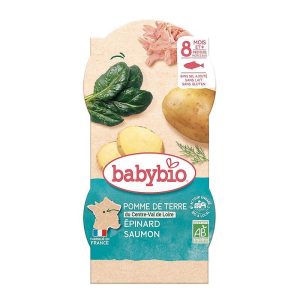 babybio Био меню Сьомга, Картофи и Спанак 2х200г след 8 м