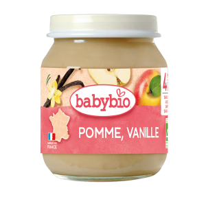 Babybio Био плодово пюре с Ябълка след 4м, 130г