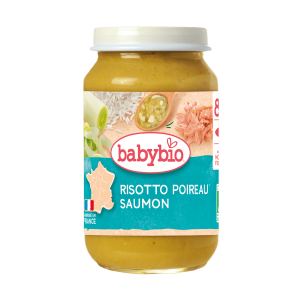 babybio Био Ризото с праз и Сьомга от долината на Лоара, 200гр. след 8м