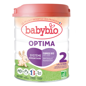 Babybio Optima 2 – Био преходно мляко 6–12 месеца, 800 g