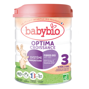 Babybio Optima 3 Био преходно мляко за бебета 10+ месеца, 800 г