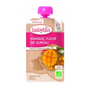 babybio Био Плодов мус с Манго и Бъз 120г след 6 месец