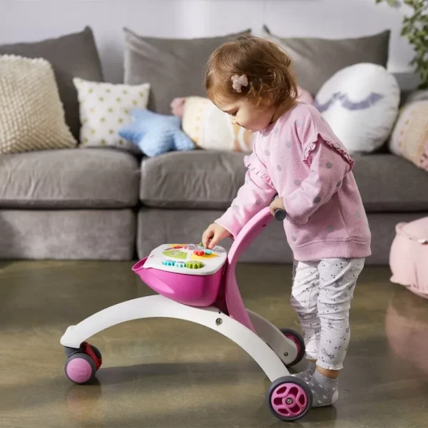 Tiny Love Walk Behind and Ride-on Триколка за бутане и яздене 5-в-1 розова
