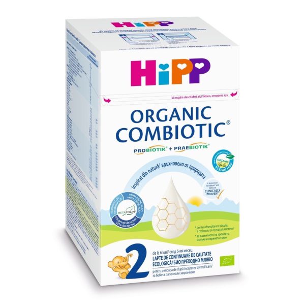 HiPP 2 Combiotic, БИО Преходно мляко за бебета от 6 м до 1 год. 800 гр.