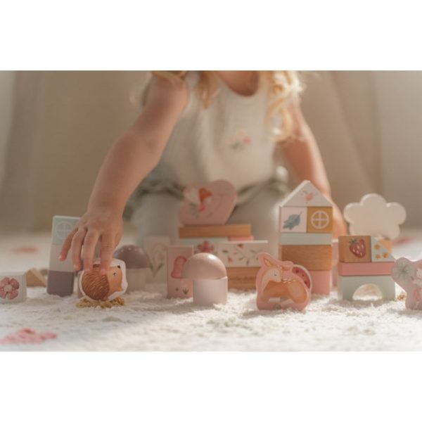 LITTLE DUTCH Дървени Кубчета за игра в Кутия Fairy Garden