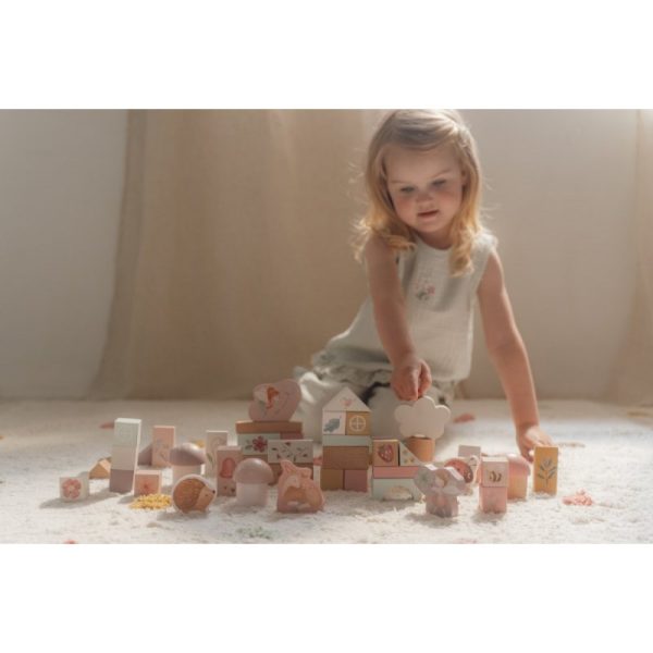 LITTLE DUTCH Дървени Кубчета за игра в Кутия Fairy Garden