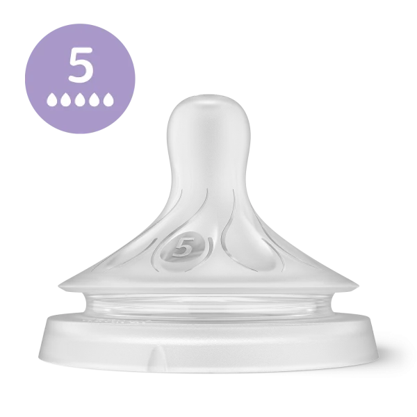 Philips AVENT Natural Response Биберони без протичане-Комплект 3 бр, Поток 3, 4, 5