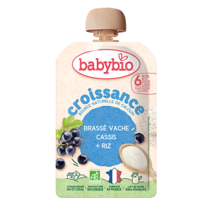 Babybio био мус от краве кисело мляко с касис и ориз – 100 г, 6+ месеца