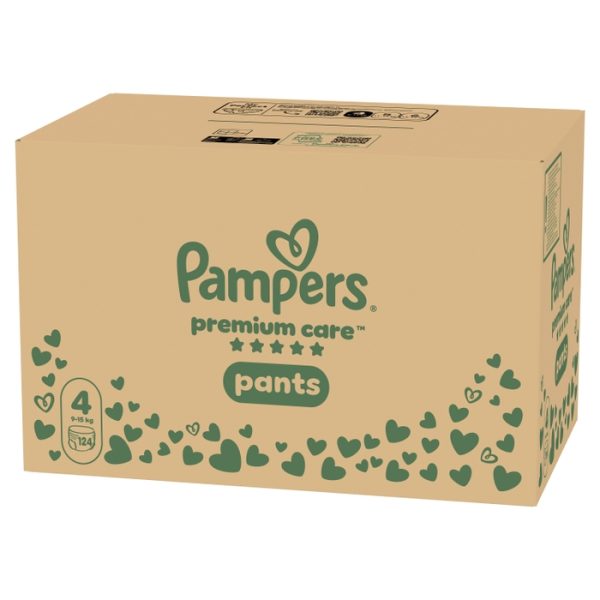 Pampers Premium Care Pants гащички размер 4 (9–15 кг), 124 бр. Monthly Pack