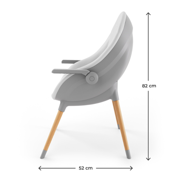 KinderKraft FINI UP столче за хранене GREY