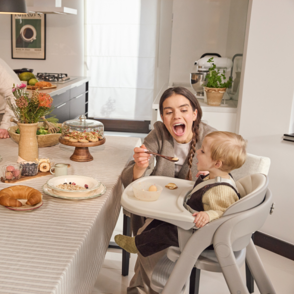 KinderKraft FINI UP столче за хранене BEIGE