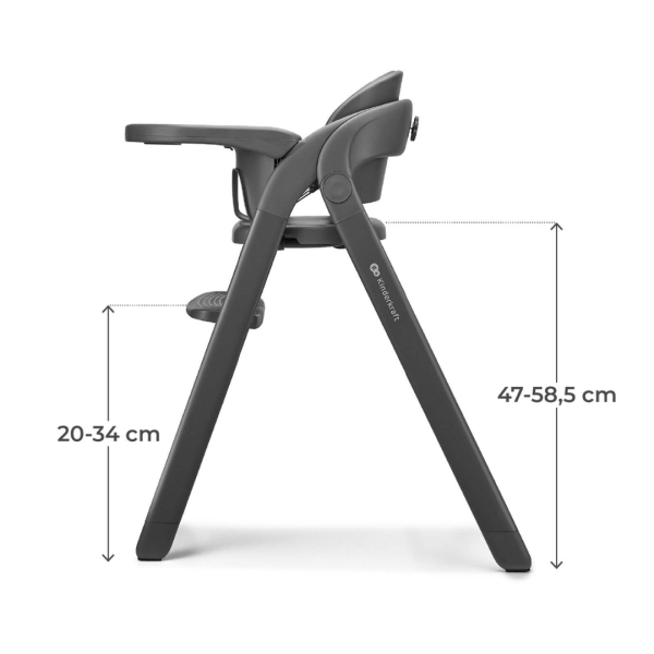 Kinderkraft TINO столче за хранене GRAY