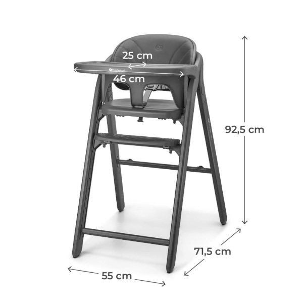 Kinderkraft TINO столче за хранене GRAY