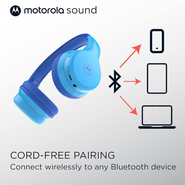 Motorola безжични детски слушалки MOTO JR300 BLUE
