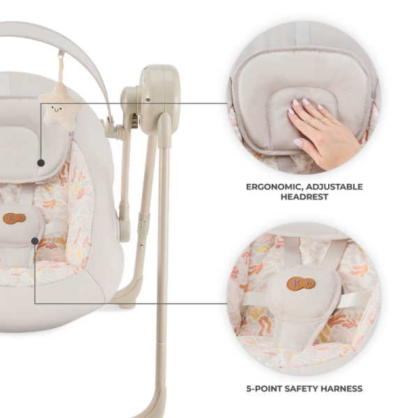 Kinderkraft SWINGEE бебешка люлка бежова