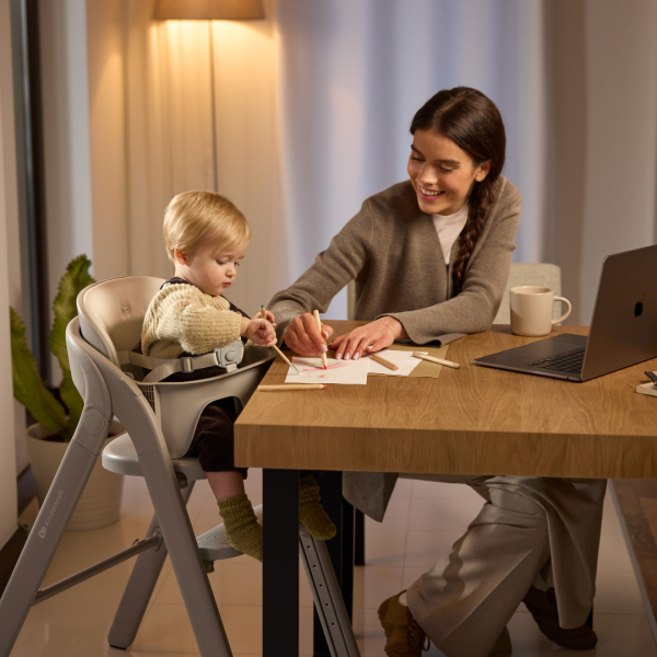 Kinderkraft TINO столче за хранене GRAY